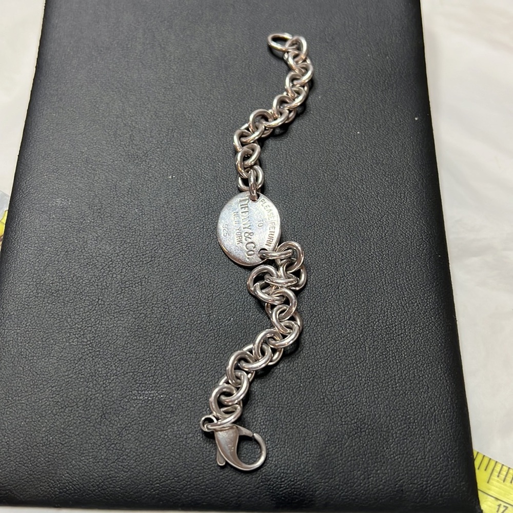 Tiffany & co oval tag bracelet